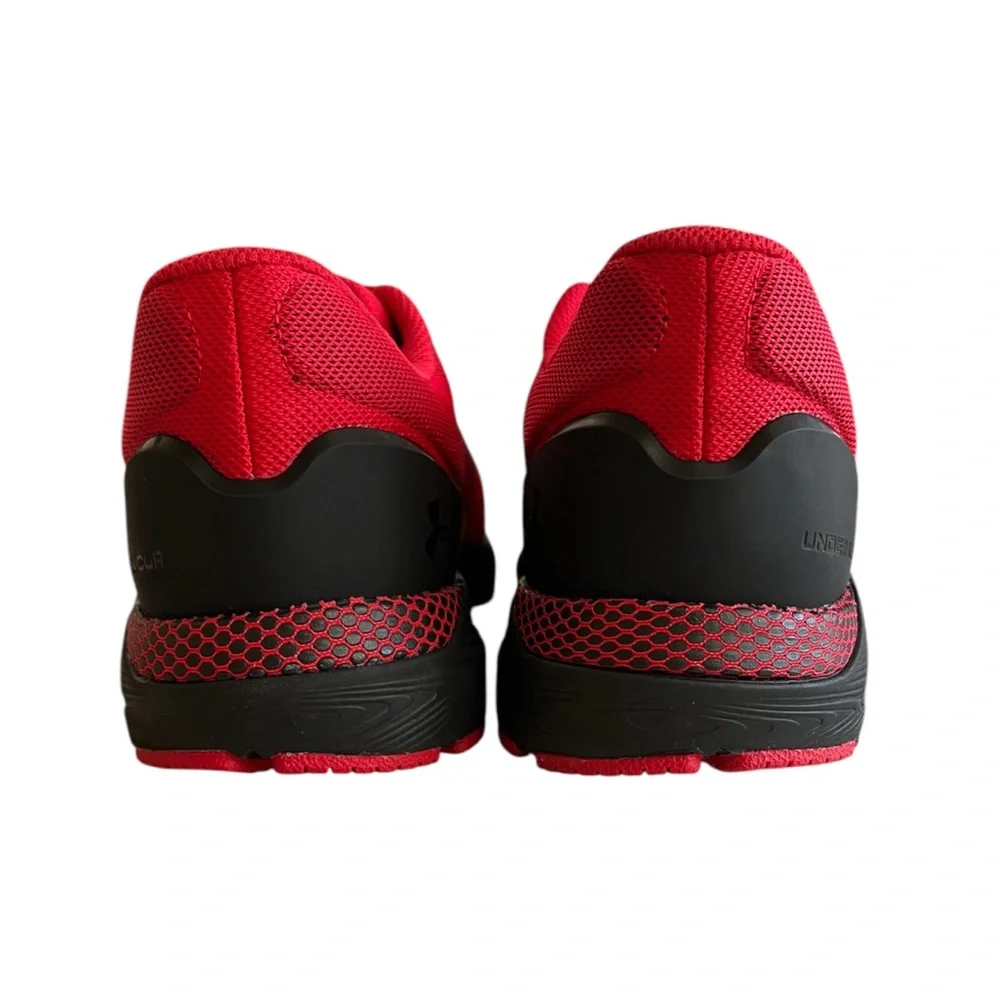 UNDER ARMOUR - HOVR RED BLACK “INTAKE 6” SNEAKERS - Picture 9 of 12